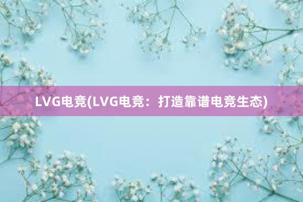 LVG电竞(LVG电竞：打造靠谱电竞生态)