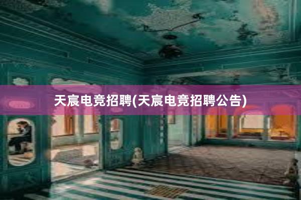 天宸电竞招聘(天宸电竞招聘公告)