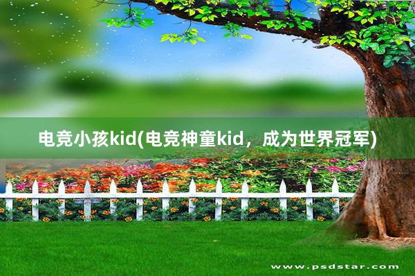 电竞小孩kid(电竞神童kid，成为世界冠军)