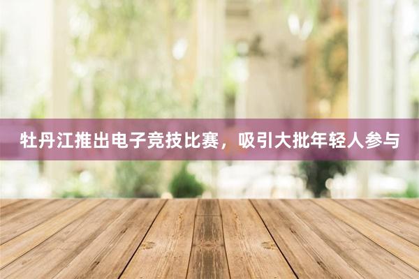 牡丹江推出电子竞技比赛，吸引大批年轻人参与