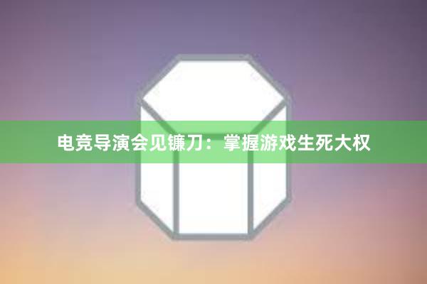 电竞导演会见镰刀：掌握游戏生死大权